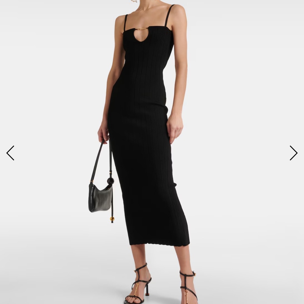 JACQUEMUS La Robe Sierra Bretelles midi dress